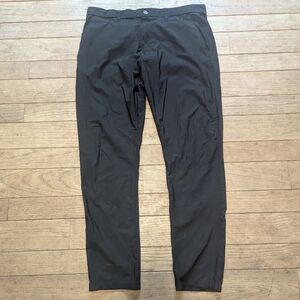 Men's Desert Dunes Black Lightweight Straight Leg Pants Size 38x32